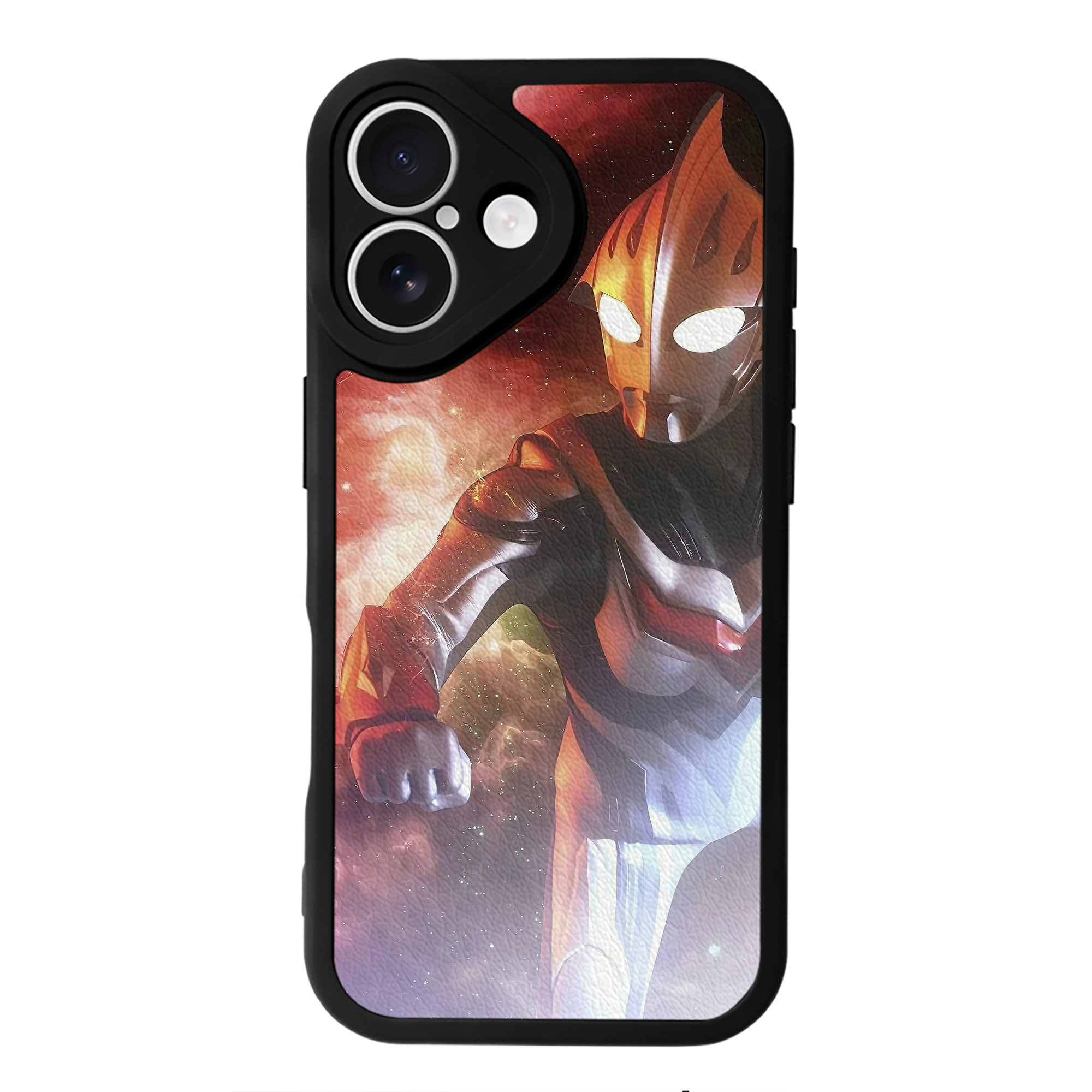 （画像用） ウルトラマン Ultraman 【iPhone 16シリーズ対応】シリコンスマホケース（レザー調） 材質：シリコン